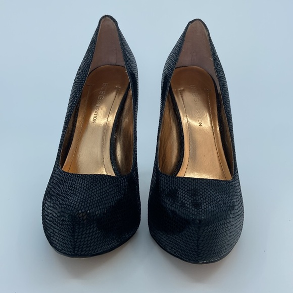 BCBG GENERATION BG-PARADE Leather Heel Shoes for WOMEN - Black - Size 6M - Picture 7 of 13